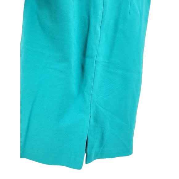 ANTONIO MELANI Pencil Skirt Knee-length Stretchy Soft Fitted Knee-length Teal - Picture 6 of 10